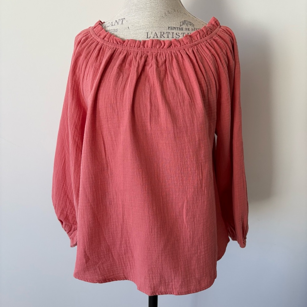 NWT Charlotte Avery Off The Shoulder 3/4 Sleeve Top